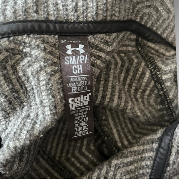 UNDER ARMOUR Women's Black Gray Cold Gear‎ Full Zip Hooded Jacket Small | EUC - Picture 10 of 10